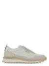 Thom Browne Leather Sneaker In Beige