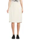 Thom Browne Rwb-stripe Pleated Wrap Skirt In White