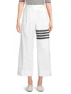 Thom Browne Woman Pants White Size 8 Cotton In White