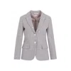 Thom Browne Checked Single-breasted Blazer In Multicolor