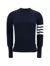 Thom Browne Virgin Wool Sweater In Black