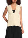 Thom Browne Off-white Cropped Cardigan In White