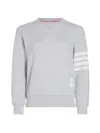 THOM BROWNE WOMEN'S WAFFLED CASHMERE & WOOL FOUR-BAR SWEATER