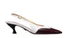 Thom Browne White Slingback Pumps In White