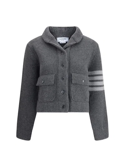 Thom Browne Women Wool Jacket In Gray