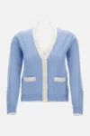 Thom Browne Cashmere Cardigan In Blue