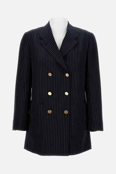 Thom Browne Womens Double-breasted Jacket In Black
