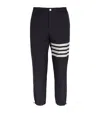 Thom Browne Striped Cotton-twill Straight-leg Pants In Navy