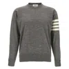 Thom Browne 4 Bar Sweaters And Cardigans In Grey
