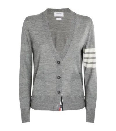 THOM BROWNE WOOL 4-BAR STRIPE CARDIGAN