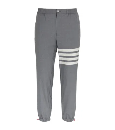 Thom Browne Wool 4-bar Trousers In Grey