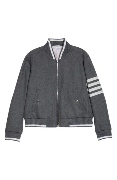 THOM BROWNE WOOL & CASHMERE BOMBER JACKET