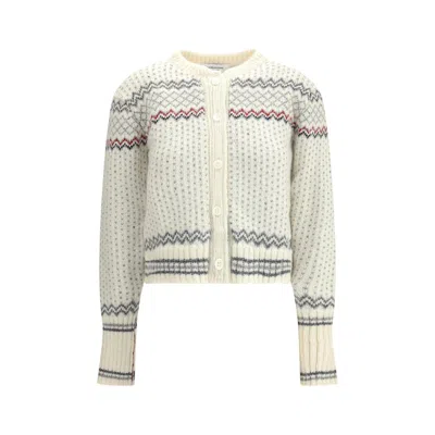 Thom Browne Wool And Mohair Cardigan In Multi