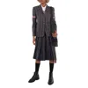 Thom Browne Wool Backtab Striped Armband Sport Coat In Black