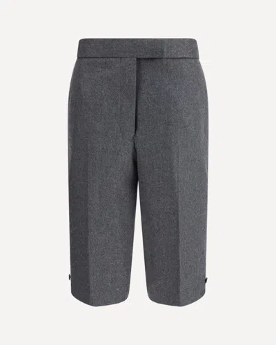 Thom Browne Wool Bermuda Shorts In Gray