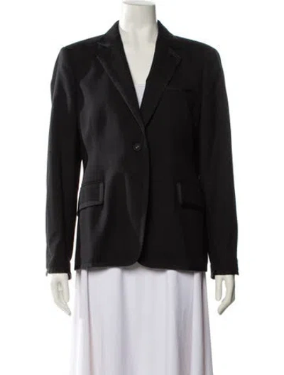 Pre-owned Thom Browne Wool Blazer In Black
