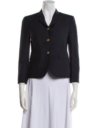 Pre-owned Thom Browne Wool Blazer In Blue