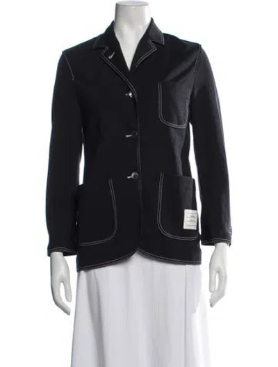 Pre-owned Thom Browne Wool Blazer In Blue