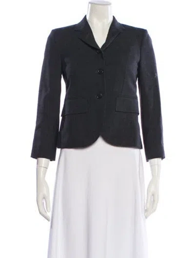Pre-owned Thom Browne Wool Blazer In Gray