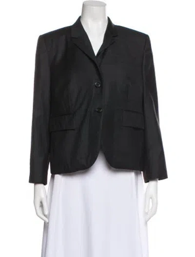 Pre-owned Thom Browne Wool Blazer In Gray