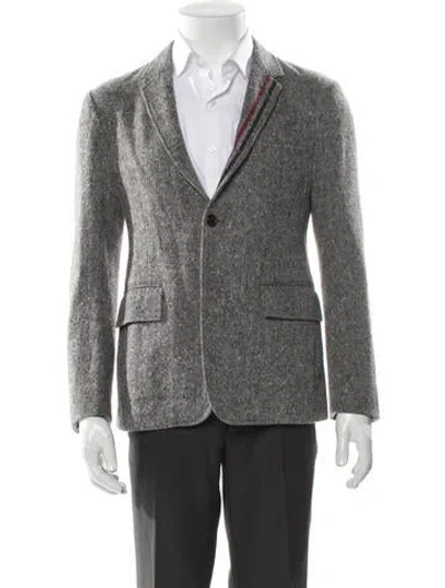 Pre-owned Thom Browne Wool Blazer In Gray