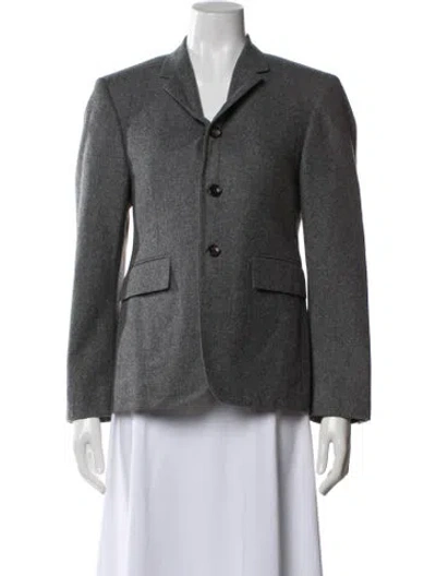 Pre-owned Thom Browne Wool Blazer In Gray