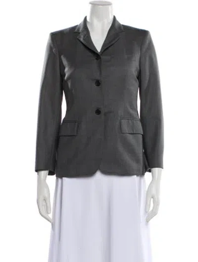 Pre-owned Thom Browne Wool Blazer In Gray