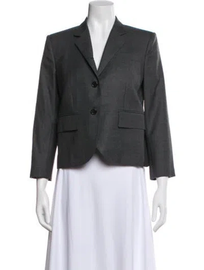 Pre-owned Thom Browne Wool Blazer In Gray