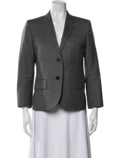 Pre-owned Thom Browne Wool Blazer In Gray
