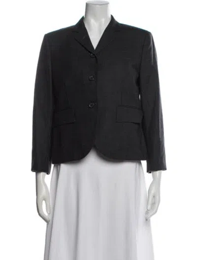 Pre-owned Thom Browne Wool Blazer In Gray