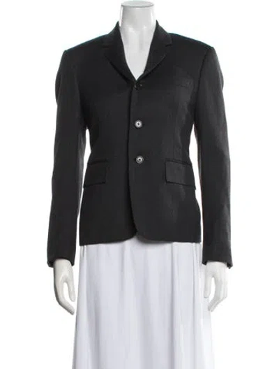 Pre-owned Thom Browne Wool Blazer In Grey