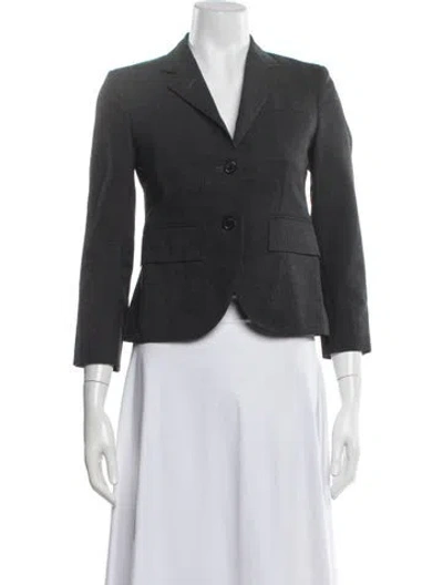 Pre-owned Thom Browne Wool Blazer In Grey