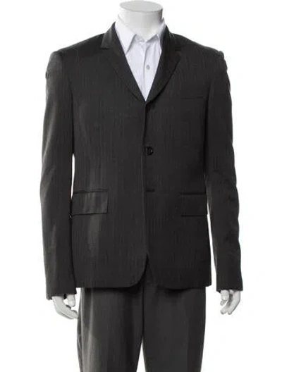 Pre-owned Thom Browne Wool Blazer In Grey
