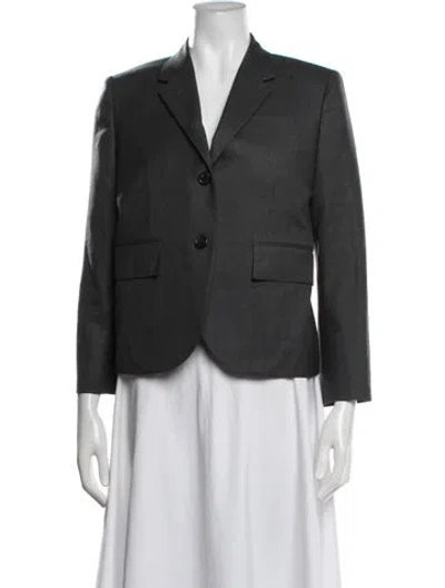 Pre-owned Thom Browne Wool Blazer In Grey