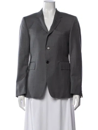 Pre-owned Thom Browne Wool Blazer In Grey