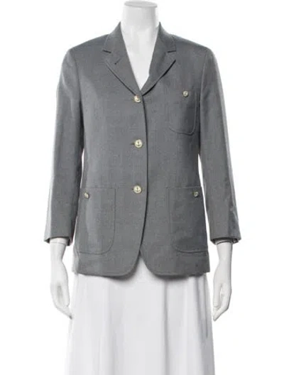 Pre-owned Thom Browne Wool Blazer In Grey