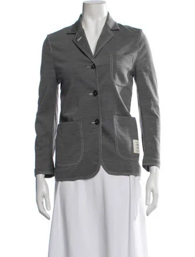 Pre-owned Thom Browne Wool Blazer In Grey