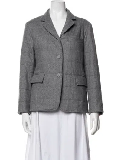Pre-owned Thom Browne Wool Blazer In Grey