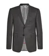 Thom Browne Super 120s Single-breasted Blazer In Grey