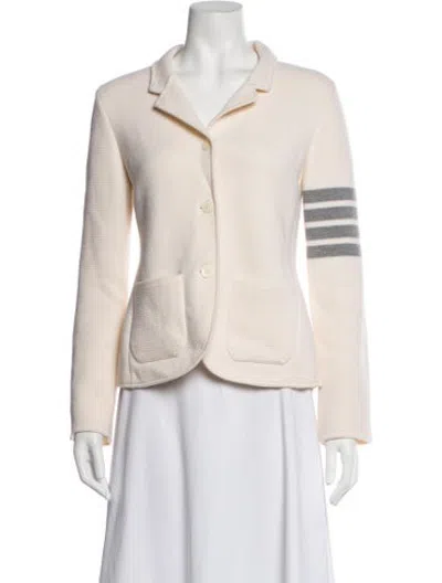Pre-owned Thom Browne Wool Blazer In Neutrals