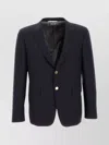THOM BROWNE WOOL BLAZER WITH NOTCH LAPELS AND BACK VENTS