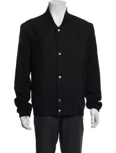 Pre-owned Thom Browne Wool Bomber Jacket In Black