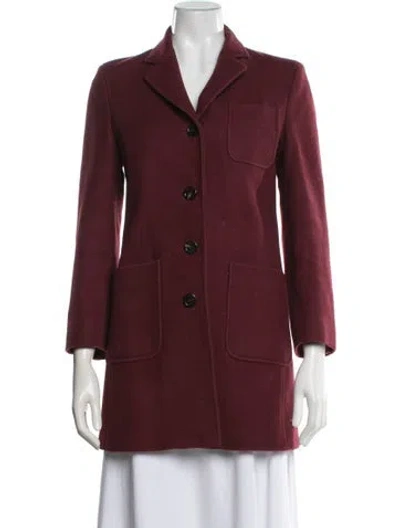 Pre-owned Thom Browne Wool In Burgundy