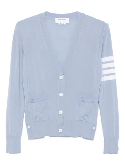 Thom Browne Wool Cardigan In Gray