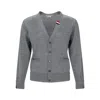 Thom Browne Wool Cardigan In Gray