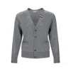 Thom Browne Wool Cardigan In Grey