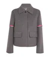 Thom Browne Wool-cashmere Armband Jacket In Grey