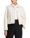 Thom Browne Wool Cashmere Patch Pocket Jacket In Neutral