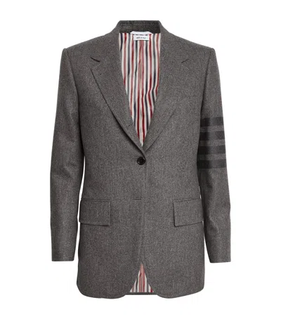 Thom Browne Wool-cashmere Sport Coat In Grey