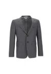 Thom Browne Classic Sport Coat Jacket In Grey